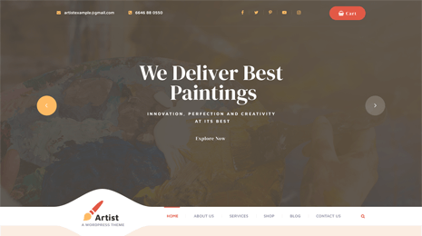 Artist WordPress Theme Thumbnail 