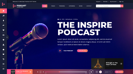 Audio Podcast WordPress Theme Thumbnail 