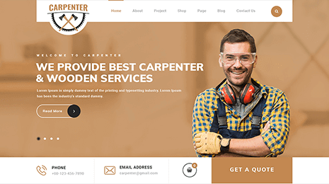 Carpenter WordPress Theme Thumbnail 