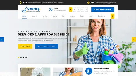 Cleaning Services WordPress Theme Thumbnail 