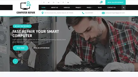 Computer Repair WordPress Theme Thumbnail 