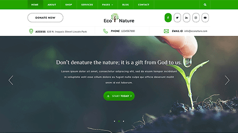 Eco Nature WordPress Theme Thumbnail 