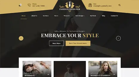 Fashion Designer WordPress Theme Thumbnail 