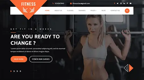 Fitness Gym WordPress Theme Thumbnail 