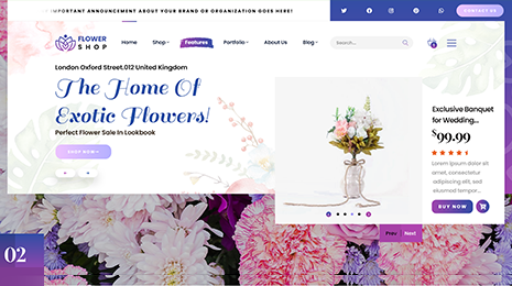 Flower Shop WordPress Theme Thumbnail 