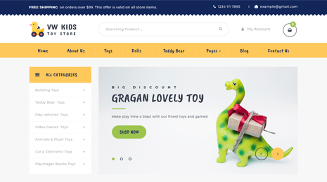 Toy Store WordPress Theme Thumbnail 