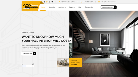 Home Renovation WordPress Theme Thumbnail 