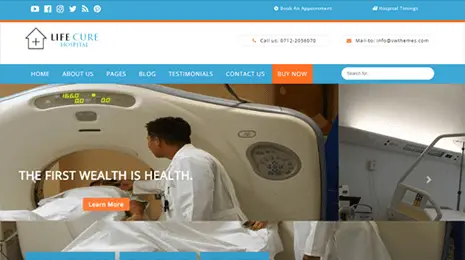 Hospital WordPress Theme Thumbnail 