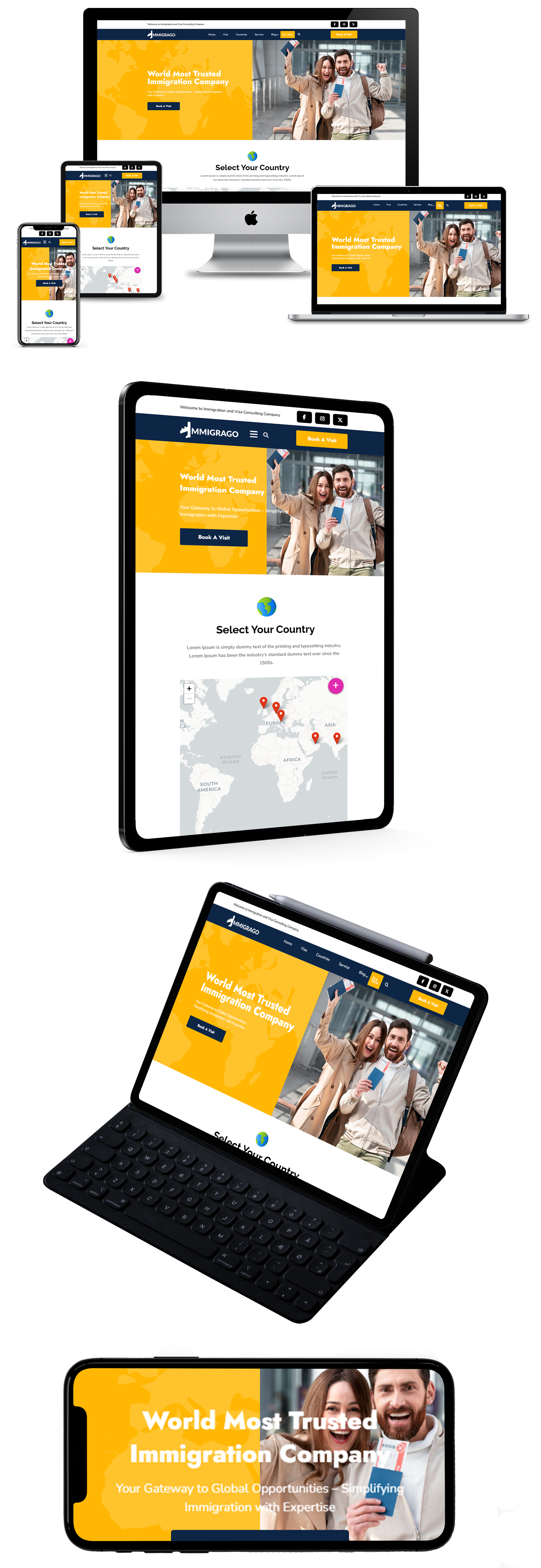 Immigration WordPress Theme Responsive
