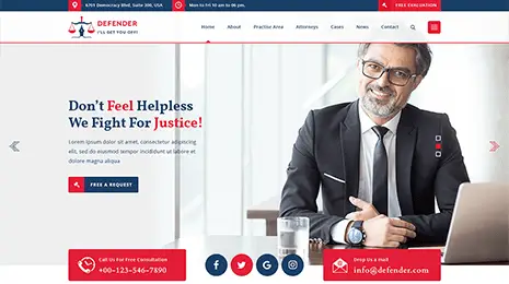 Law Firm WordPress Theme Thumbnail 