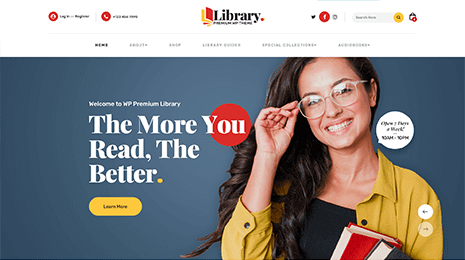Library WordPress Theme Thumbnail 