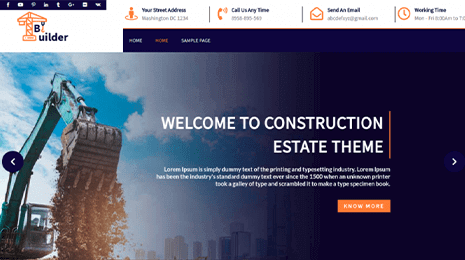 Premium Construction WordPress Theme Thumbnail 