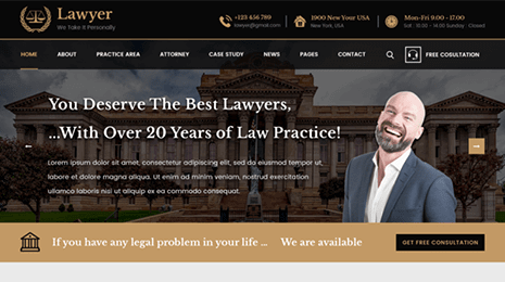 Premium Lawyer WordPress Theme Thumbnail 