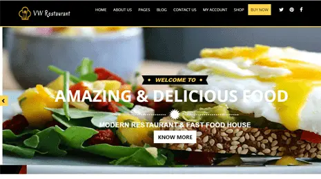 Restaurant WordPress Theme Thumbnail 