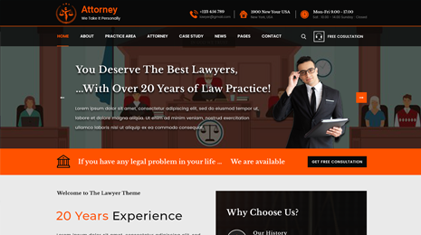 Attorney WordPress Theme Thumbnail 