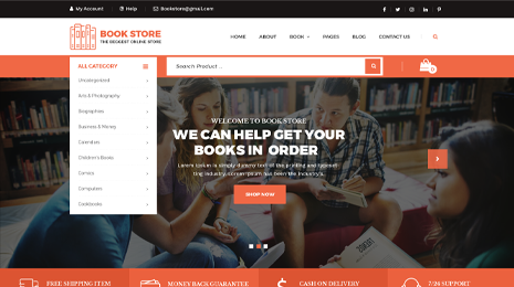 Bookstore WordPress Theme Thumbnail 