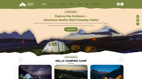 Free Adventure Camp WordPress Theme Thumbnail 