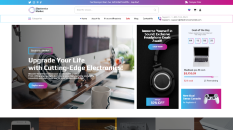 Free Electronics Woocommerce Theme Thumbnail 