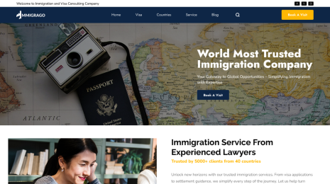 Free Immigration Consulting WordPress Theme Thumbnail 