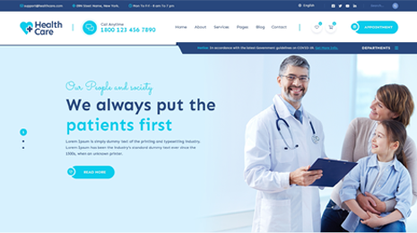 Healthcare WordPress Theme Thumbnail 