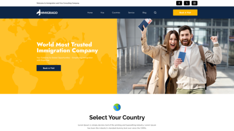Immigration WordPress Theme Thumbnail 
