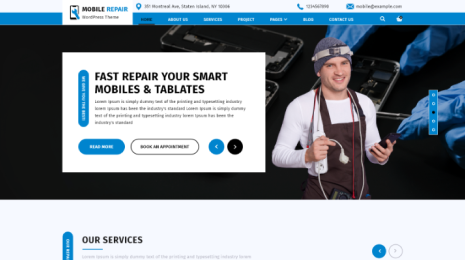 Free Cell Phone Repair WordPress Theme Thumbnail 