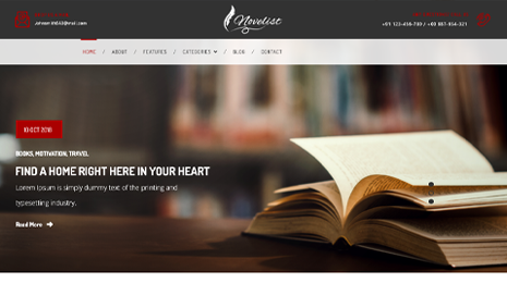 Novelist WordPress Theme Thumbnail 