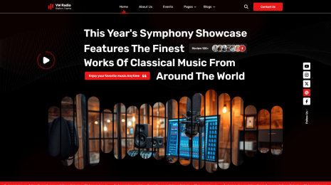 Radio Station WordPress Theme Thumbnail 