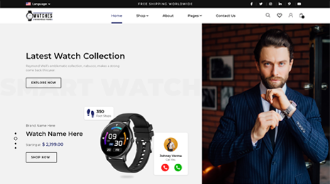 Watch Store WordPress Theme Thumbnail 