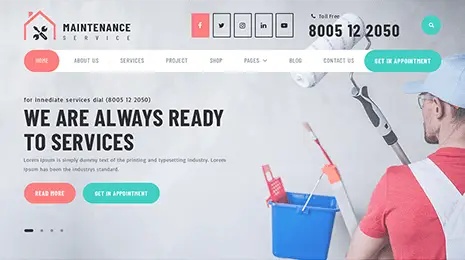 WordPress Maintenance Service Theme Thumbnail 