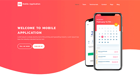 WordPress Mobile App Theme Thumbnail 